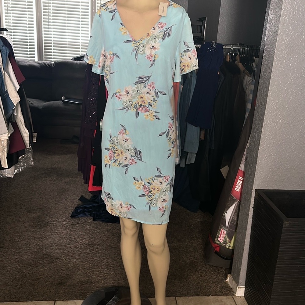 Floral V-Neck Dress